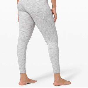 Lululemon Wunder Under Grey Full Length, tights, leggings, size 8